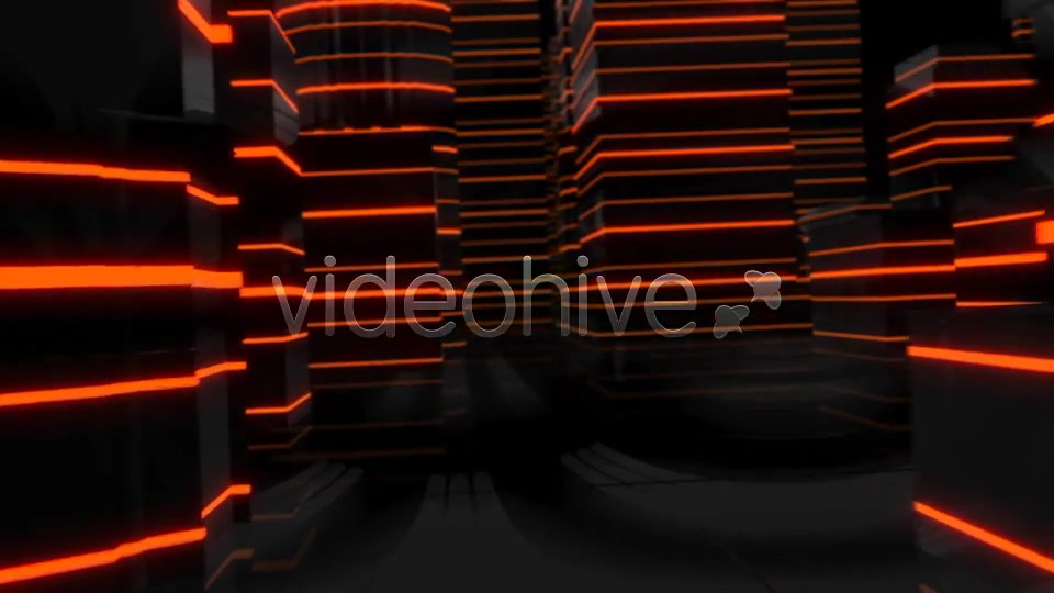 Virtual City Flight Through Glowing Lines Videohive 6660120 Motion Graphics Image 5