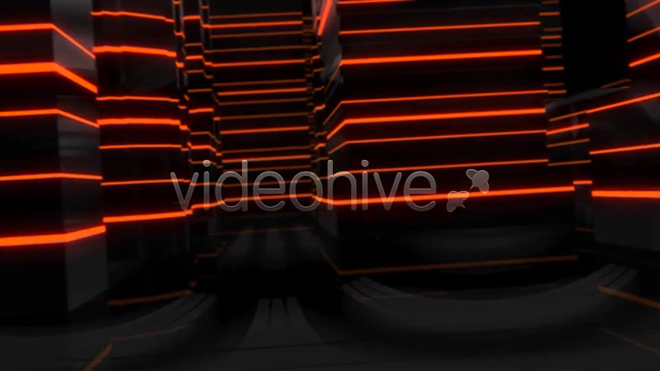 Virtual City Flight Through Glowing Lines Videohive 6660120 Motion Graphics Image 6