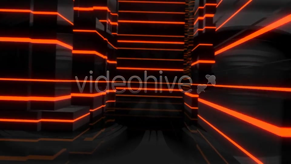 Virtual City Flight Through Glowing Lines Videohive 6660120 Motion Graphics Image 7