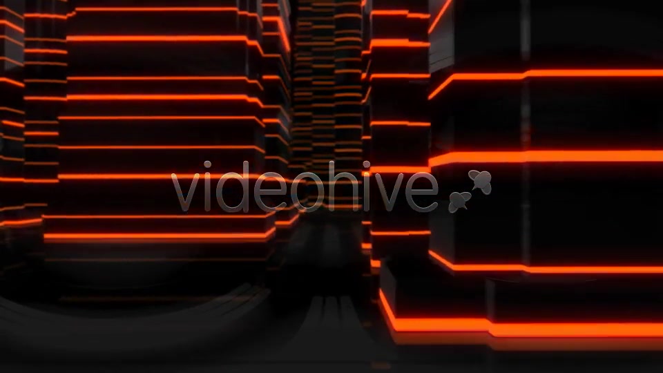 Virtual City Flight Through Glowing Lines Videohive 6660120 Motion Graphics Image 9
