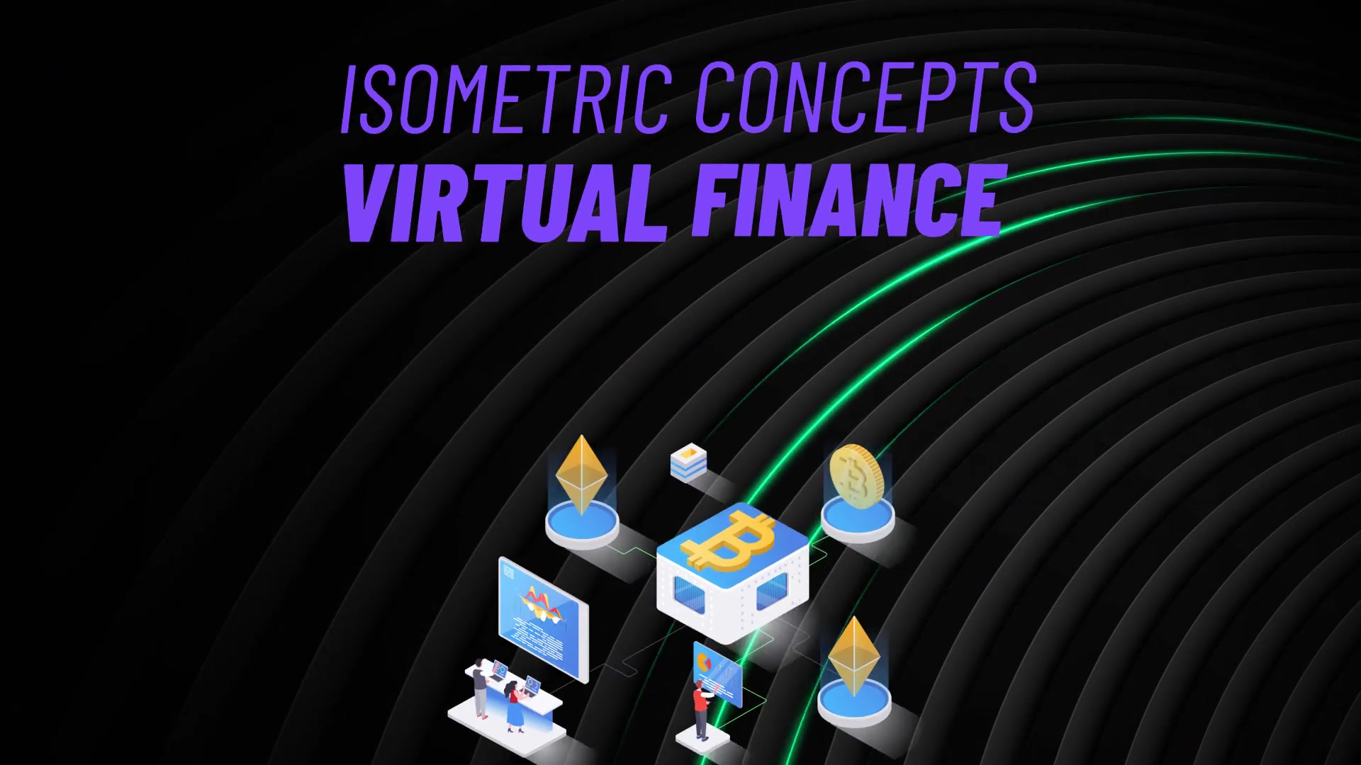 Virtual Finance Isometric Concept Videohive 31223605 After Effects Image 3