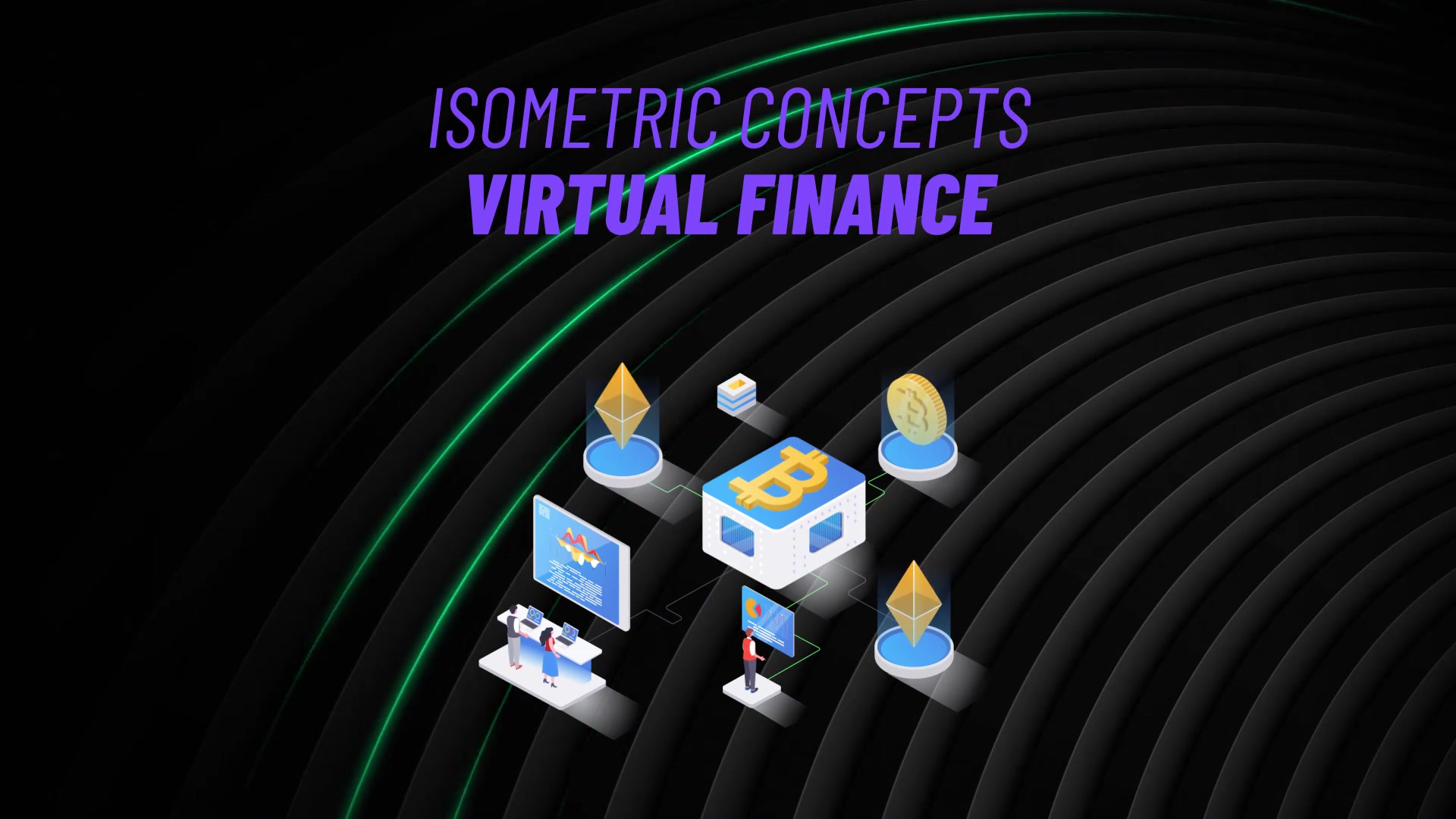 Virtual Finance Isometric Concept Videohive 31223605 After Effects Image 4