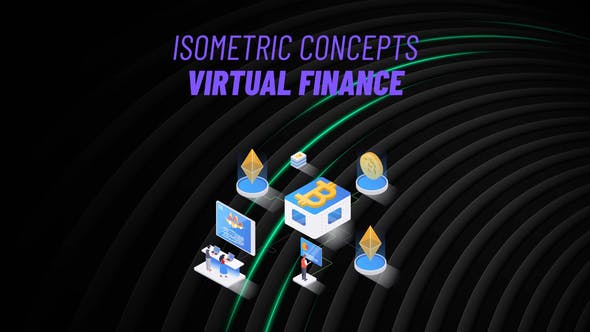 Virtual Finance Isometric Concept - Download 31223605 Videohive