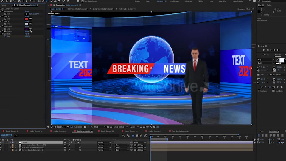 Virtual Studio Blue 906 Videohive 32321252 After Effects Image 11