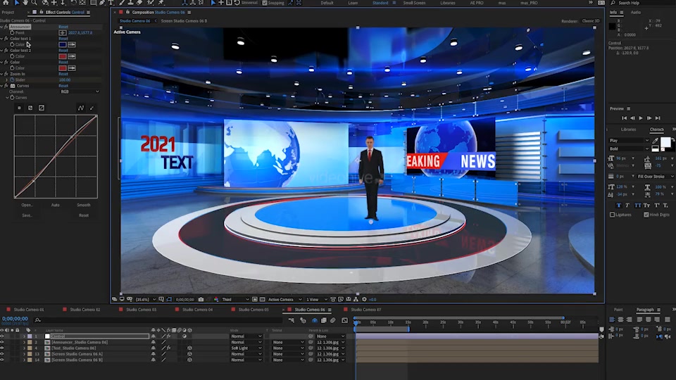 Virtual Studio Blue 906 Videohive 32321252 After Effects Image 12
