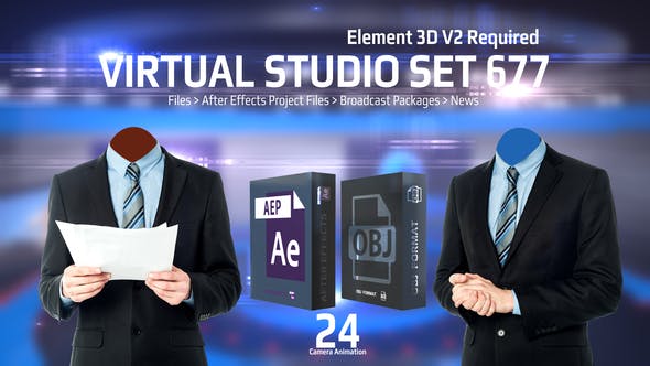 Virtual Studio Set 677 - Download Videohive 32929279
