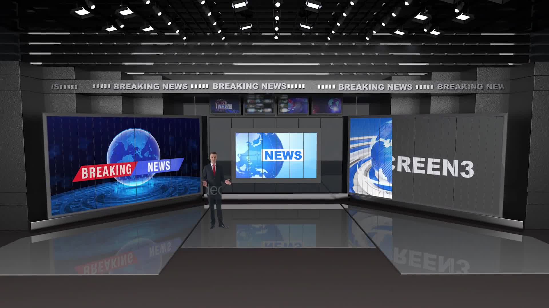 Virtual Studio Set G1066 Videohive 38089290 After Effects Image 1