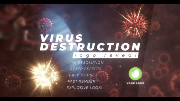 Virus Destruction Logo Reveal - Download 26328333 Videohive