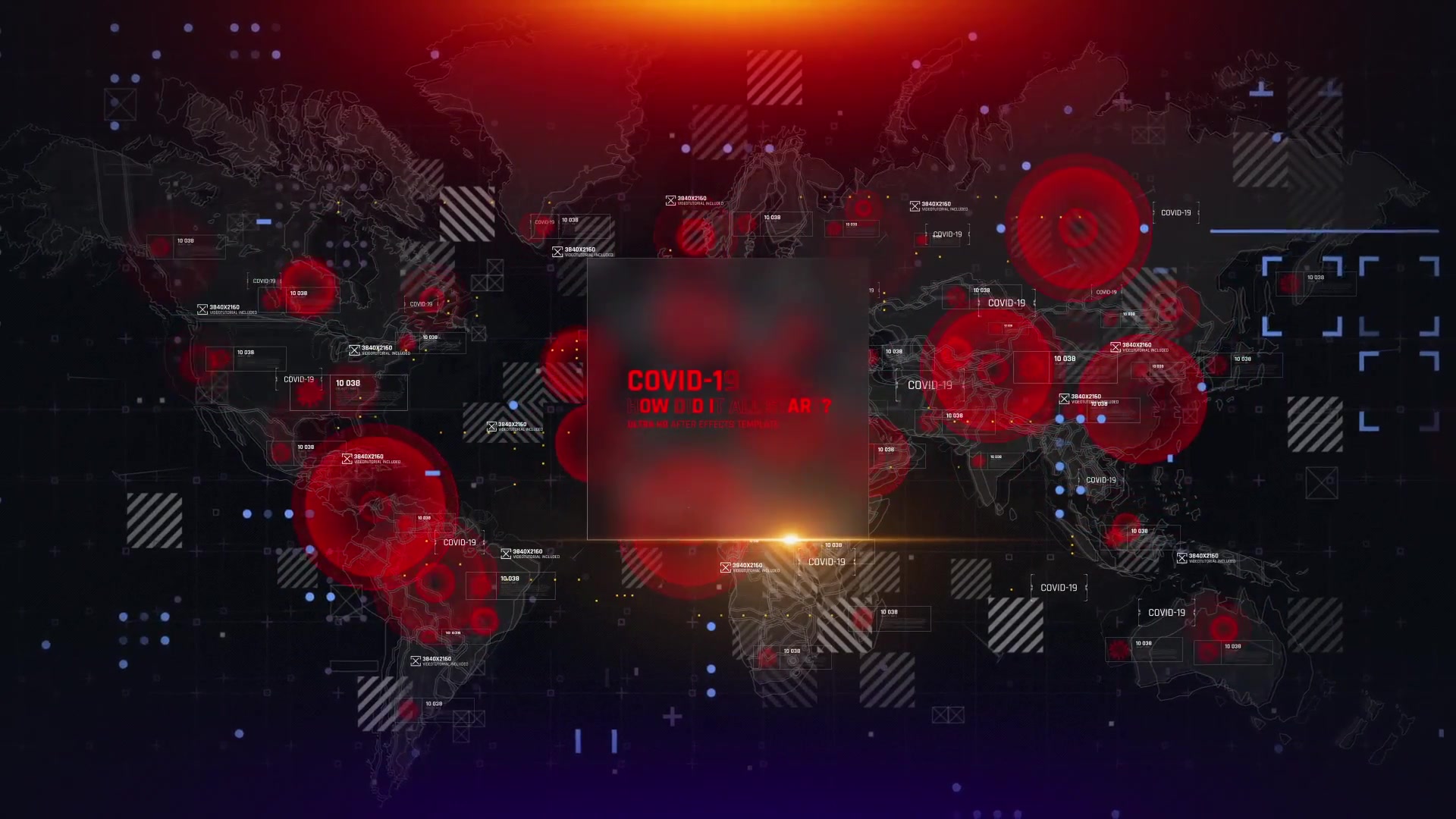 Virus Map Intro/ Corona Virus Covid 19/ DNA/ HUD UI/ Medical Digital Opener/ Pandemic/ World Terror Videohive 26088745 After Effects Image 4