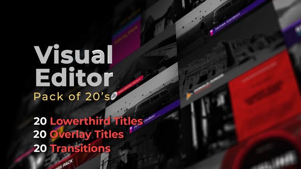 Visual Editor Pack Of 20s - 32268869 Download Videohive