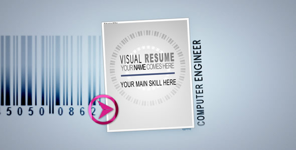 Visual Resume Alpha Animated Curriculum - Download Videohive 123255