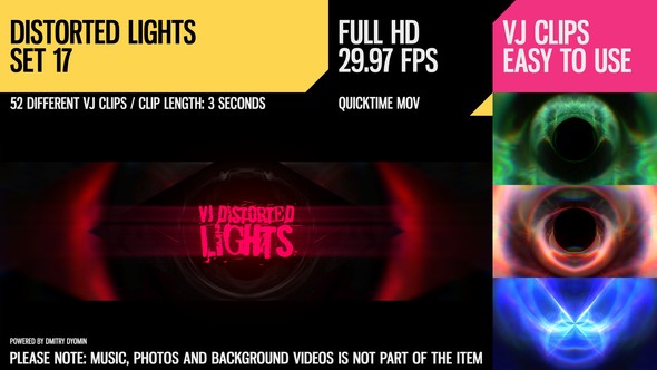 VJ Distorted Lights (Set 17) - Download Videohive 19458919