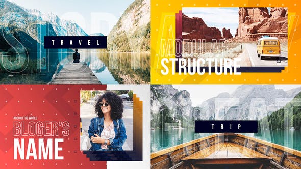 Vlog Intro / Youtube Channel / Travel Blog Opener / Dynamic Typography - 24225215 Videohive Download