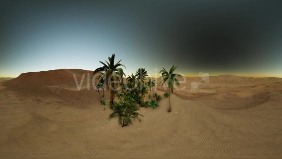 VR 360 Camera Moving Above Desert - Download Videohive 21406894