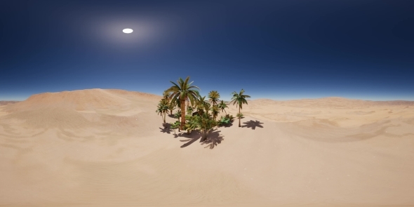 VR 360 Camera Moving Above Desert - Download Videohive 21533405