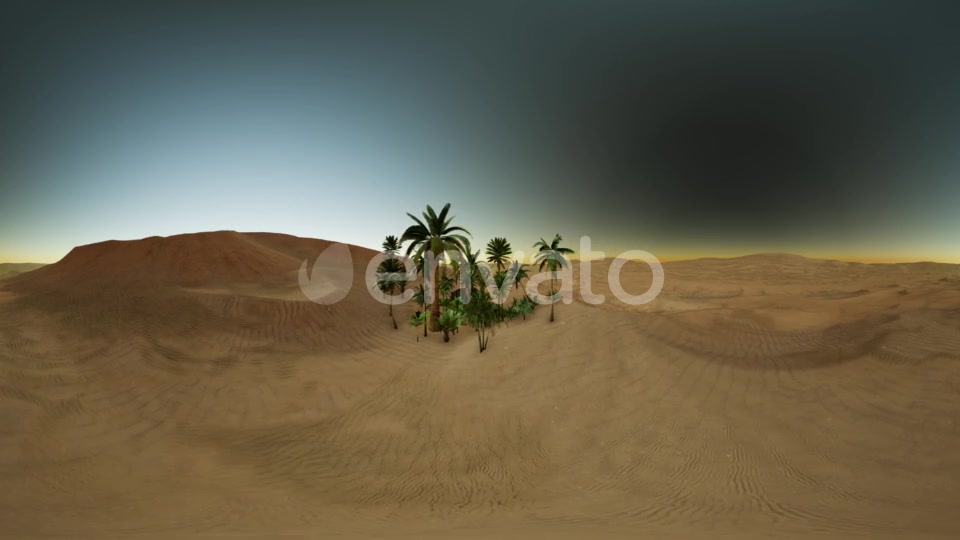 VR 360 Camera Moving Above Desert - Download Videohive 21987124