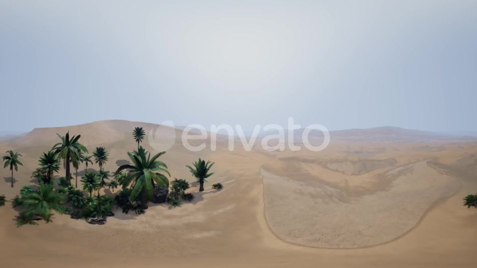 VR 360 Camera Moving Above Desert - Download Videohive 21987272