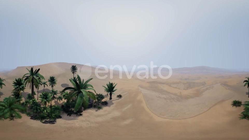 VR 360 Camera Moving Above Desert - Download Videohive 21987272