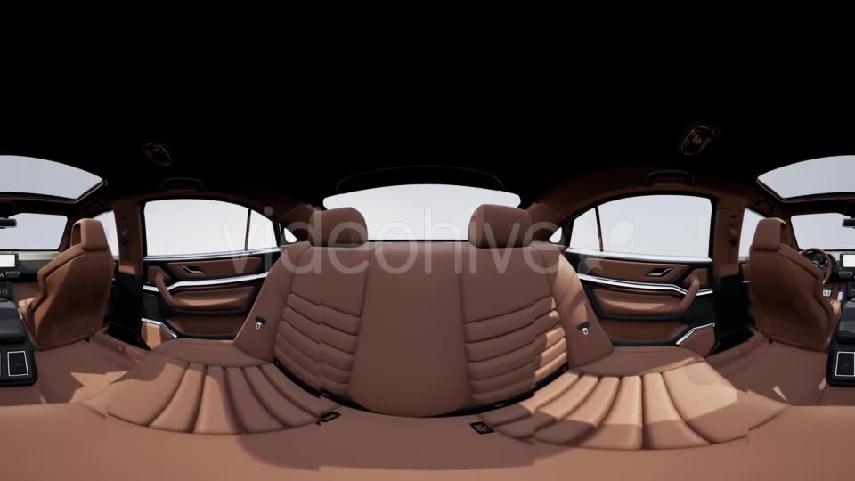 VR 360 Camera Moving Inside Detailed Car Interior - Download Videohive 21388818