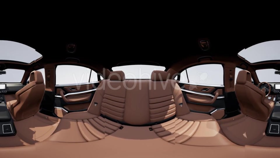 VR 360 Camera Moving Inside Detailed Car Interior - Download Videohive 21388818