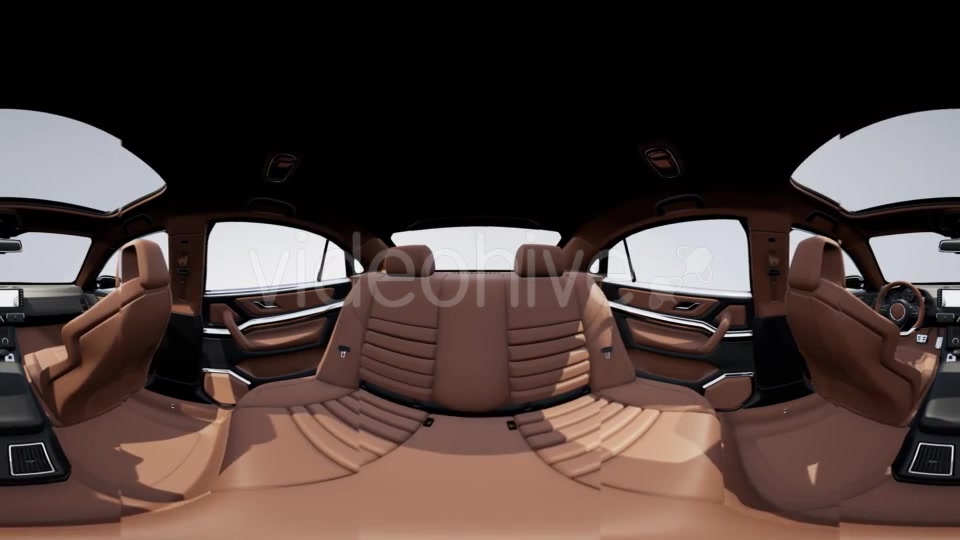 VR 360 Camera Moving Inside Detailed Car Interior - Download Videohive 21388818