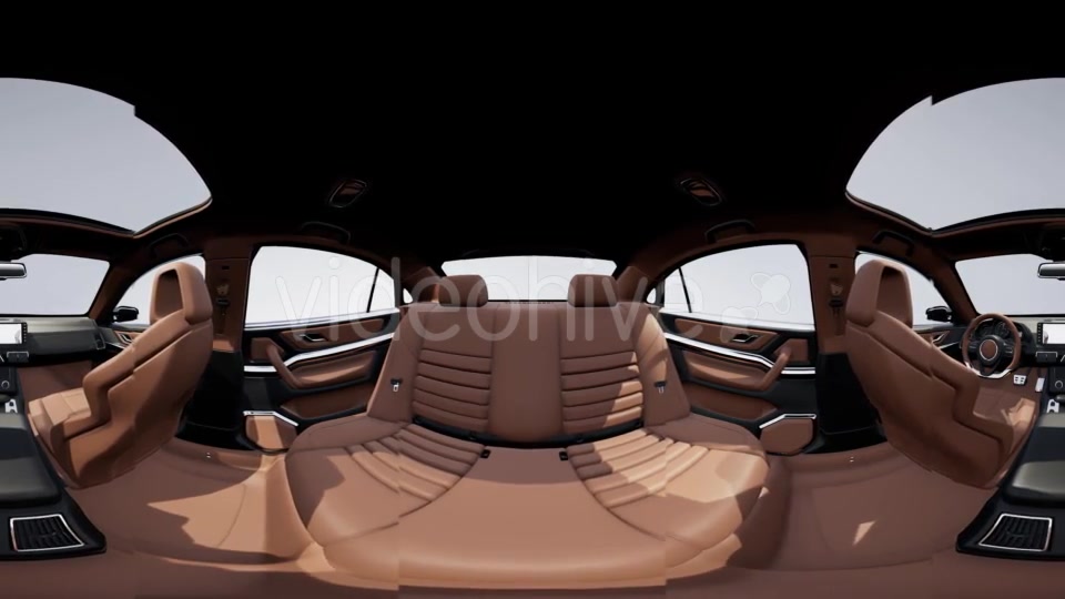 VR 360 Camera Moving Inside Detailed Car Interior - Download Videohive 21388818