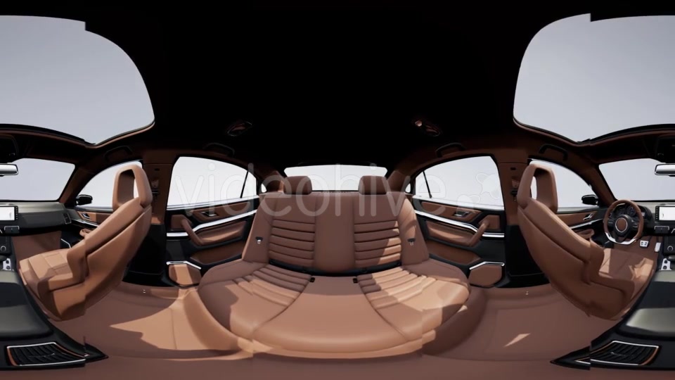 VR 360 Camera Moving Inside Detailed Car Interior - Download Videohive 21388818