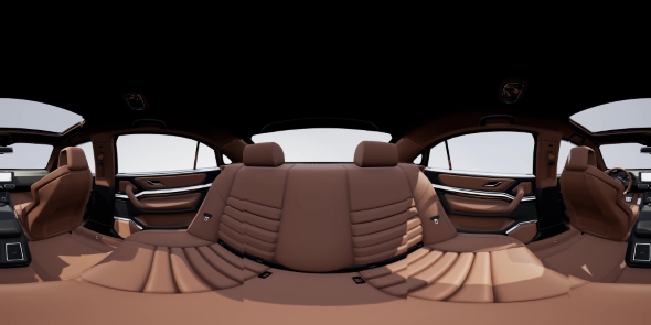 VR 360 Camera Moving Inside Detailed Car Interior - Download Videohive 21388818