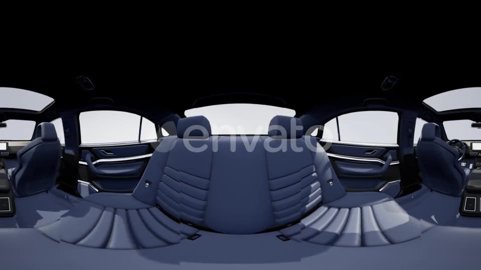 VR 360 Camera Moving Inside Detailed Car Interior - Download Videohive 21987522