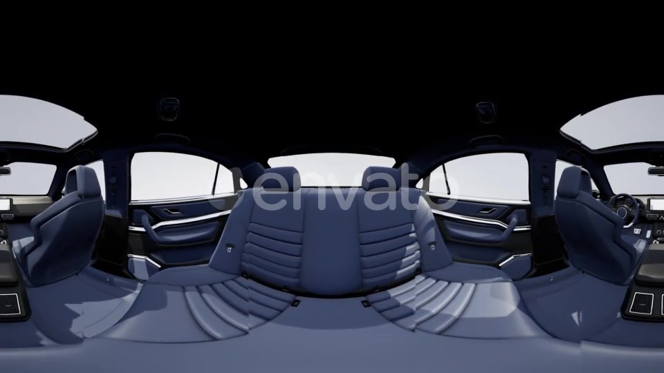 VR 360 Camera Moving Inside Detailed Car Interior - Download Videohive 21987522