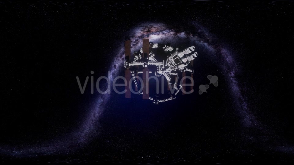 VR 360 Futuristic Spaceship Flying in Space with Mily Way - Download Videohive 21533336
