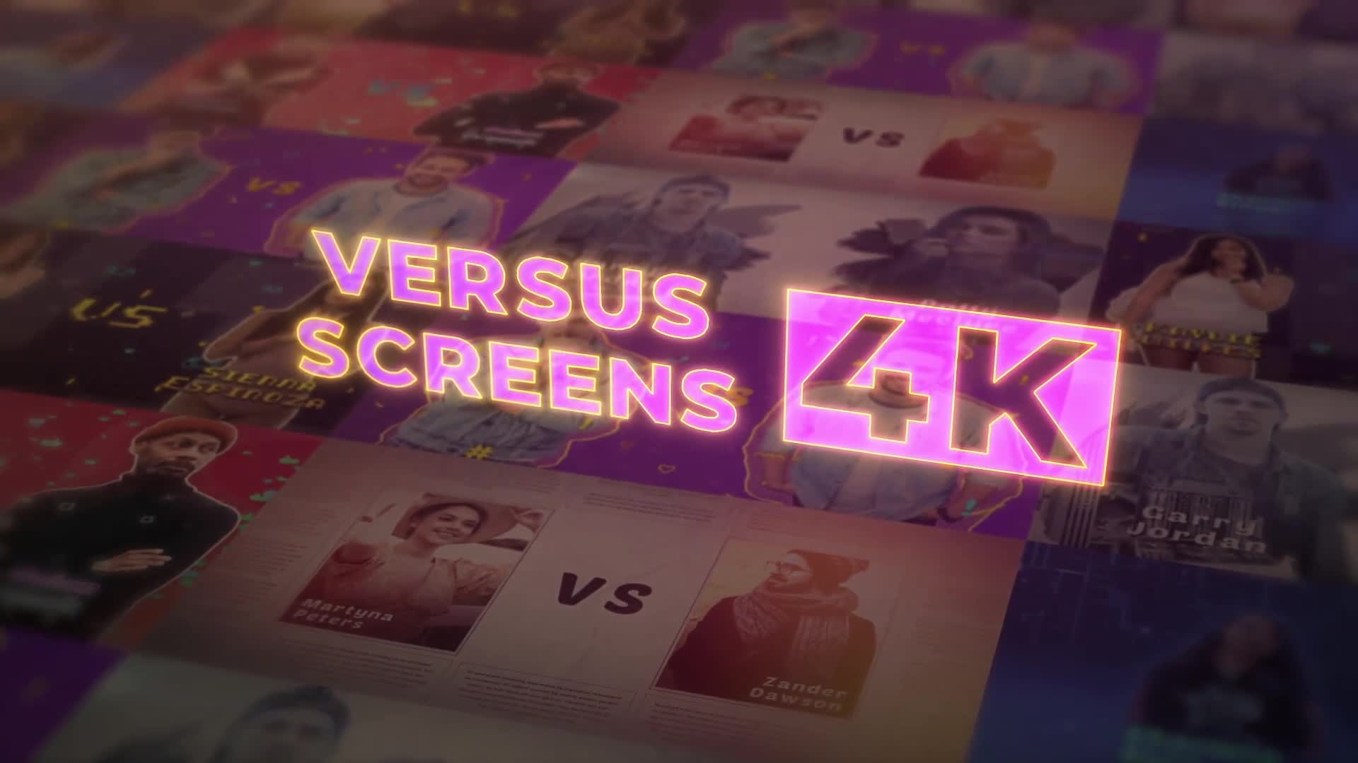 VS Versus Screens v.2 4K Videohive 29329904 After Effects Image 1