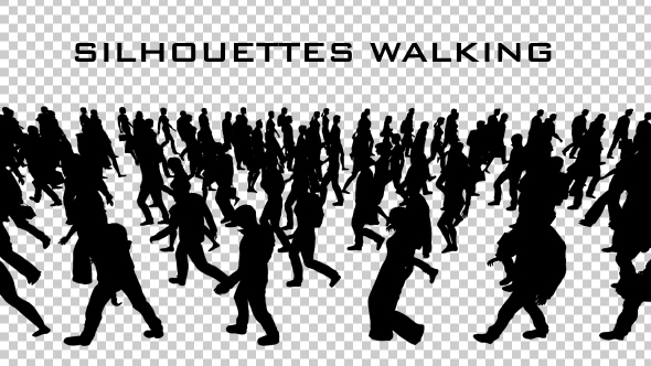 Walking Creative Silhouettes - Download Videohive 20561087