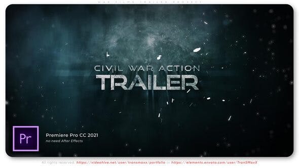 War Films Trailer Project - 38947381 Videohive Download