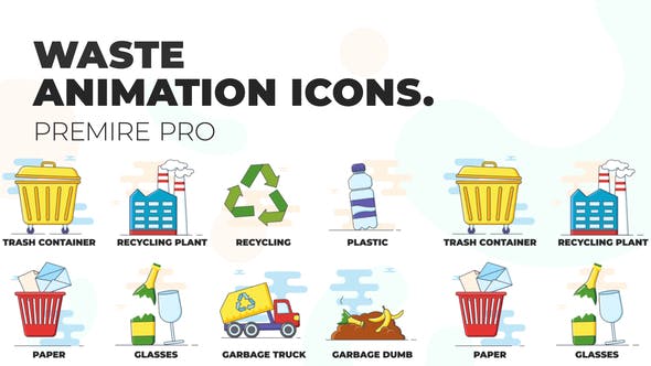 Waste management Animation Icons (MOGRT) - Videohive 37236331 Download