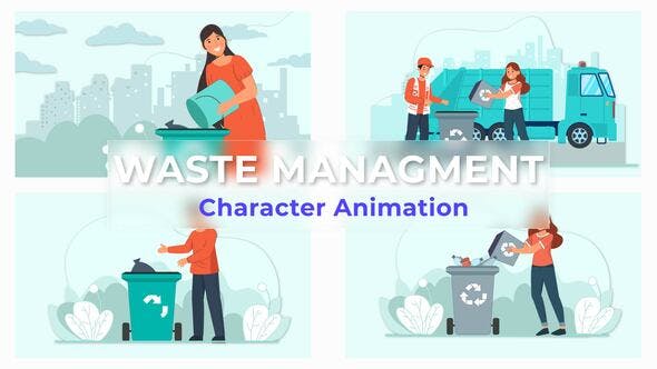 Waste Management Explainer And Animation Scene Pack - Download 36858094 Videohive