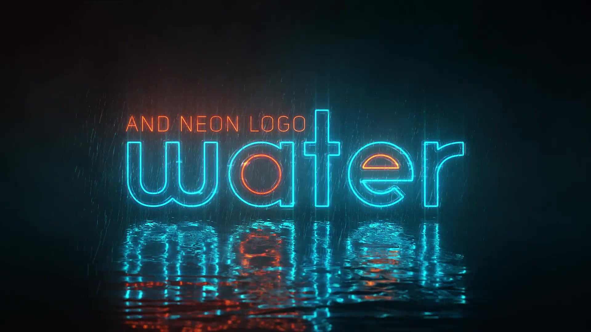 Water and Neon Logo Videohive 29819067 After Effects Image 3