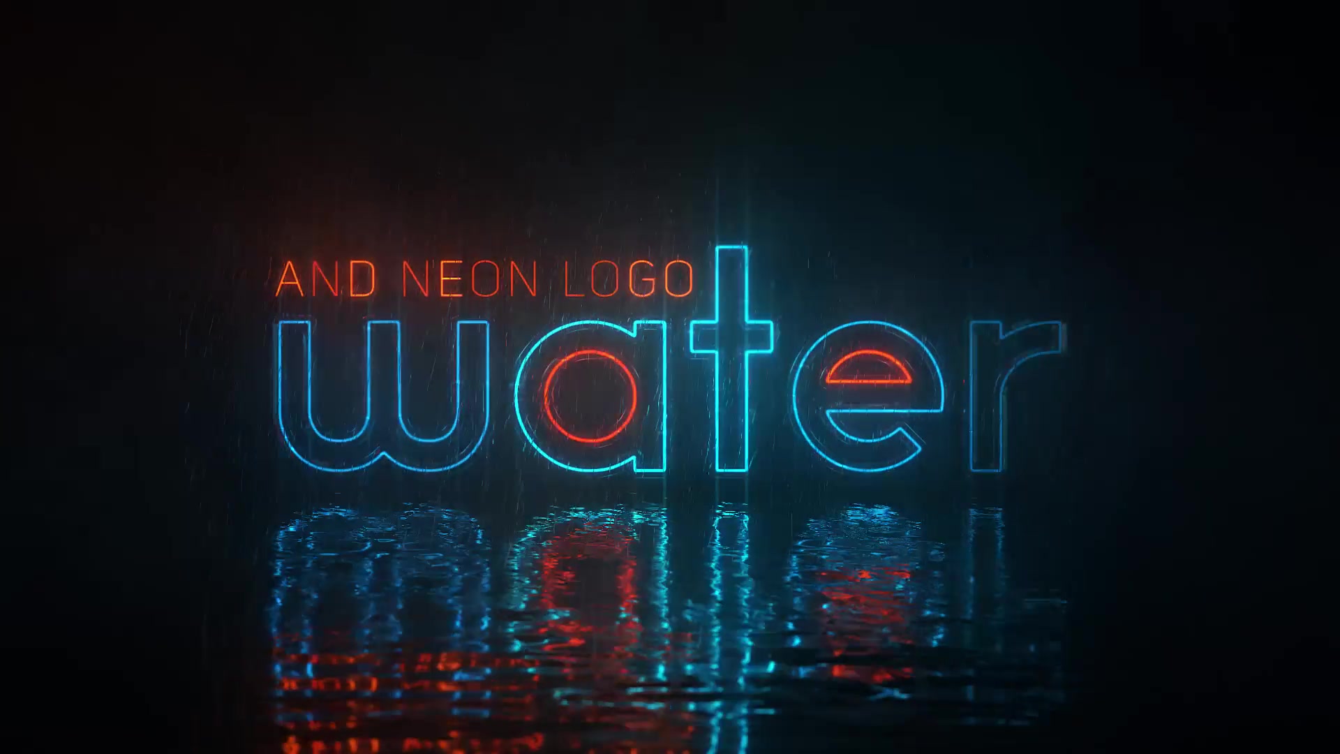 Water and Neon Logo Videohive 29819067 After Effects Image 4