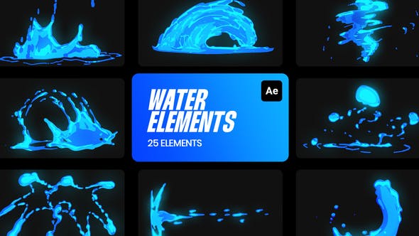 Water Cartoon FX for After Effects - Videohive Download 36189143