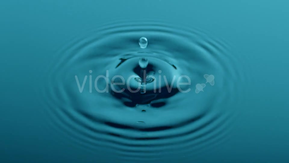Water Drop Blue Water  Videohive 13572394 Stock Footage Image 2