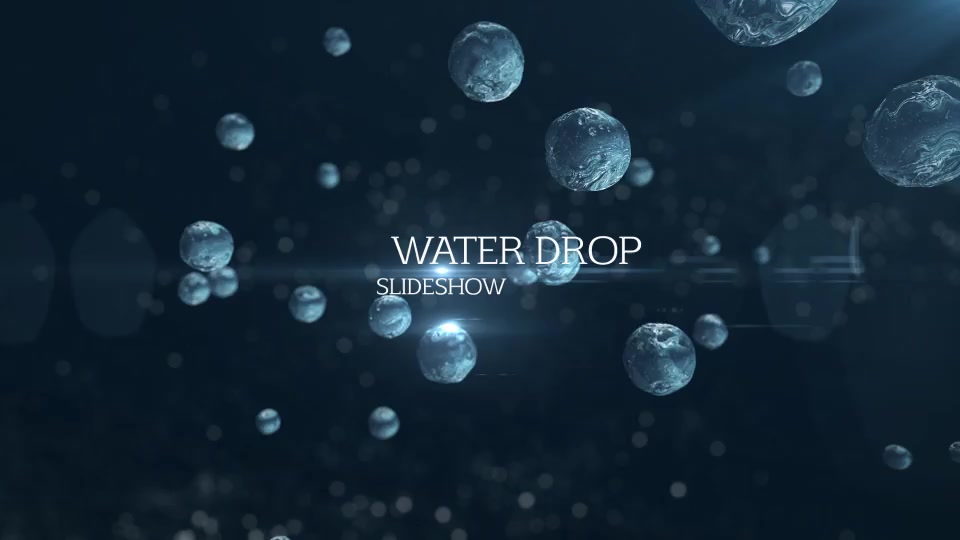 water drop after effects template free download