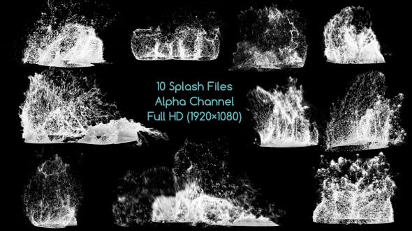Water Foam Splash Pack - Videohive Download 19691874