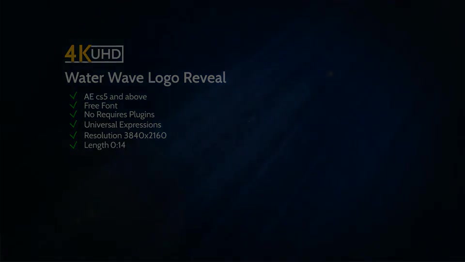 Water Logo Videohive 34162935 After Effects Image 3