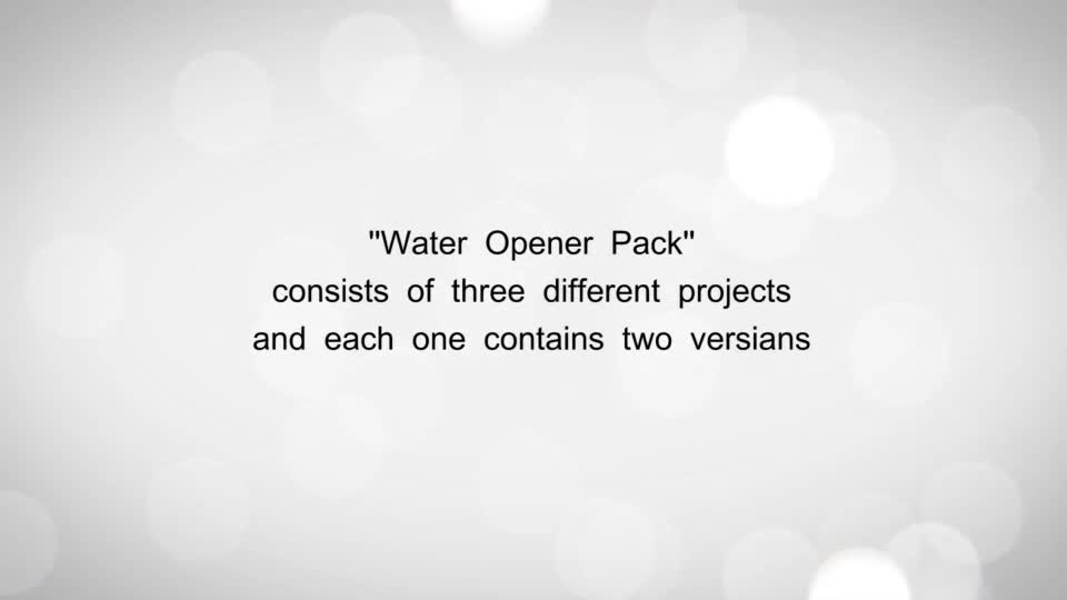 Water Opener Pack Videohive 13839023 After Effects Image 1