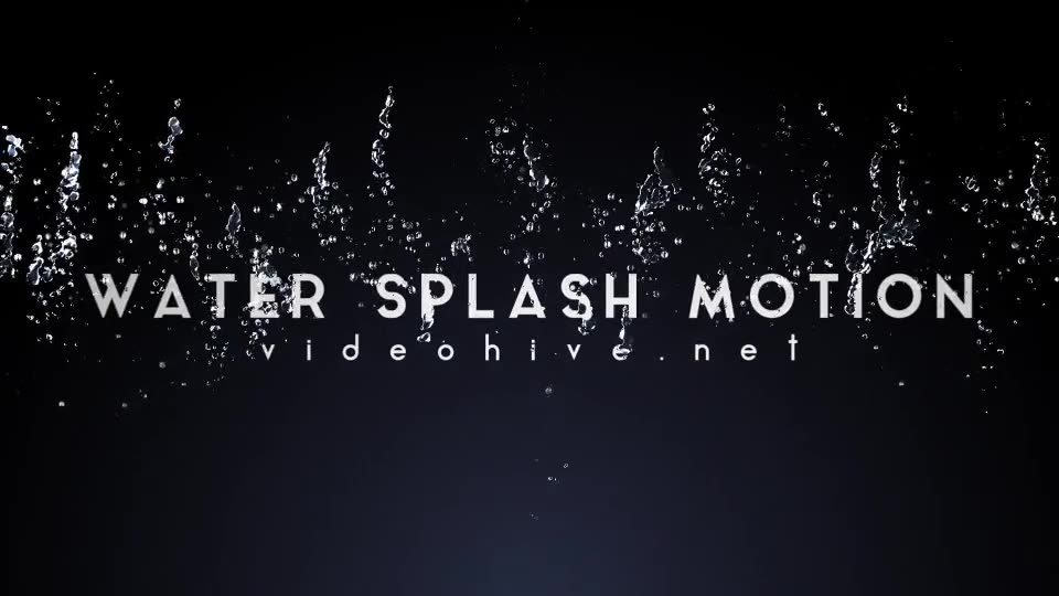 Water Splash Motion - Download Videohive 18754666