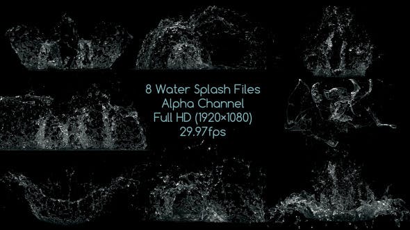 Water Splash Pack - Videohive 12359650 Download