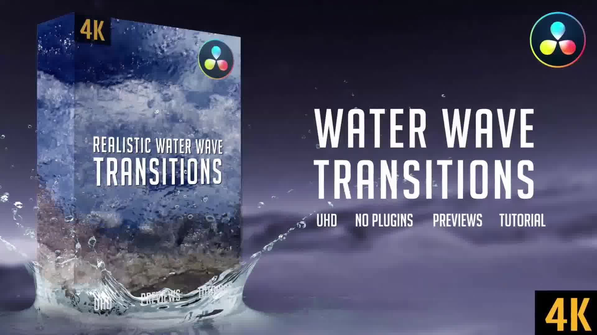 Water Wave Transitions | 4K Videohive 29476316 DaVinci Resolve Image 12