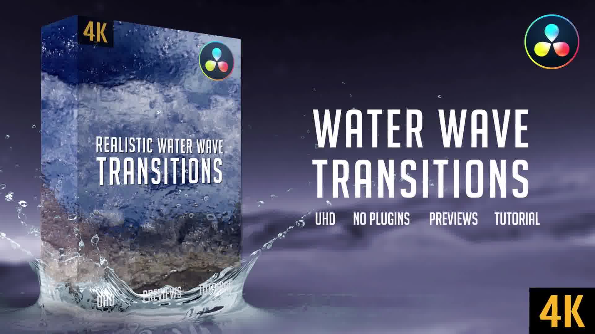 Water Wave Transitions | 4K Videohive 29476316 DaVinci Resolve Image 13