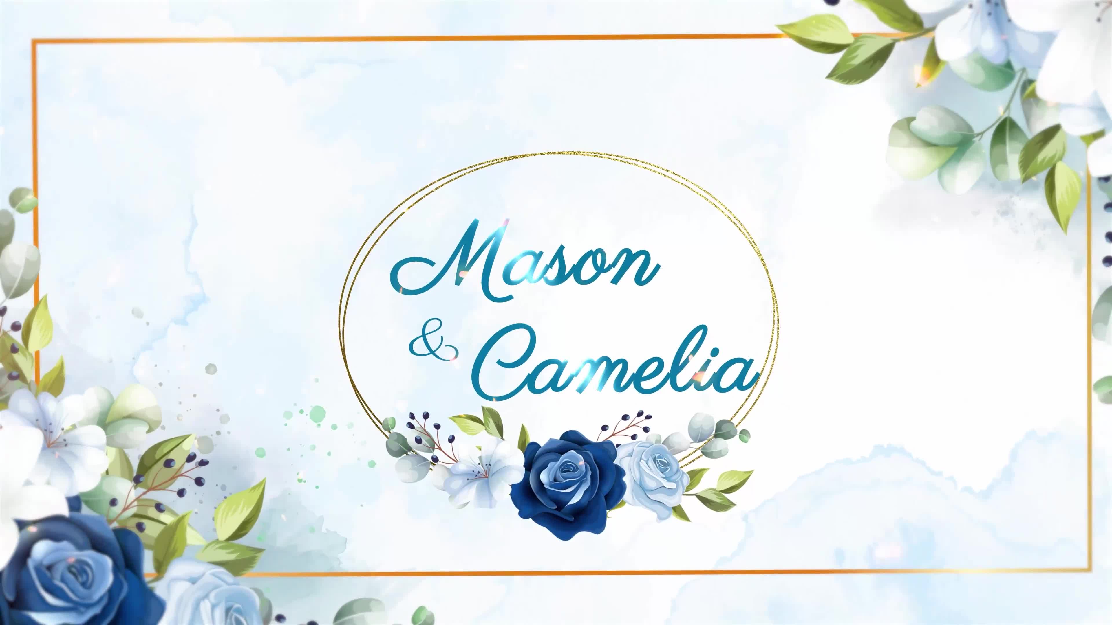 floral wedding invitation after effects template free download