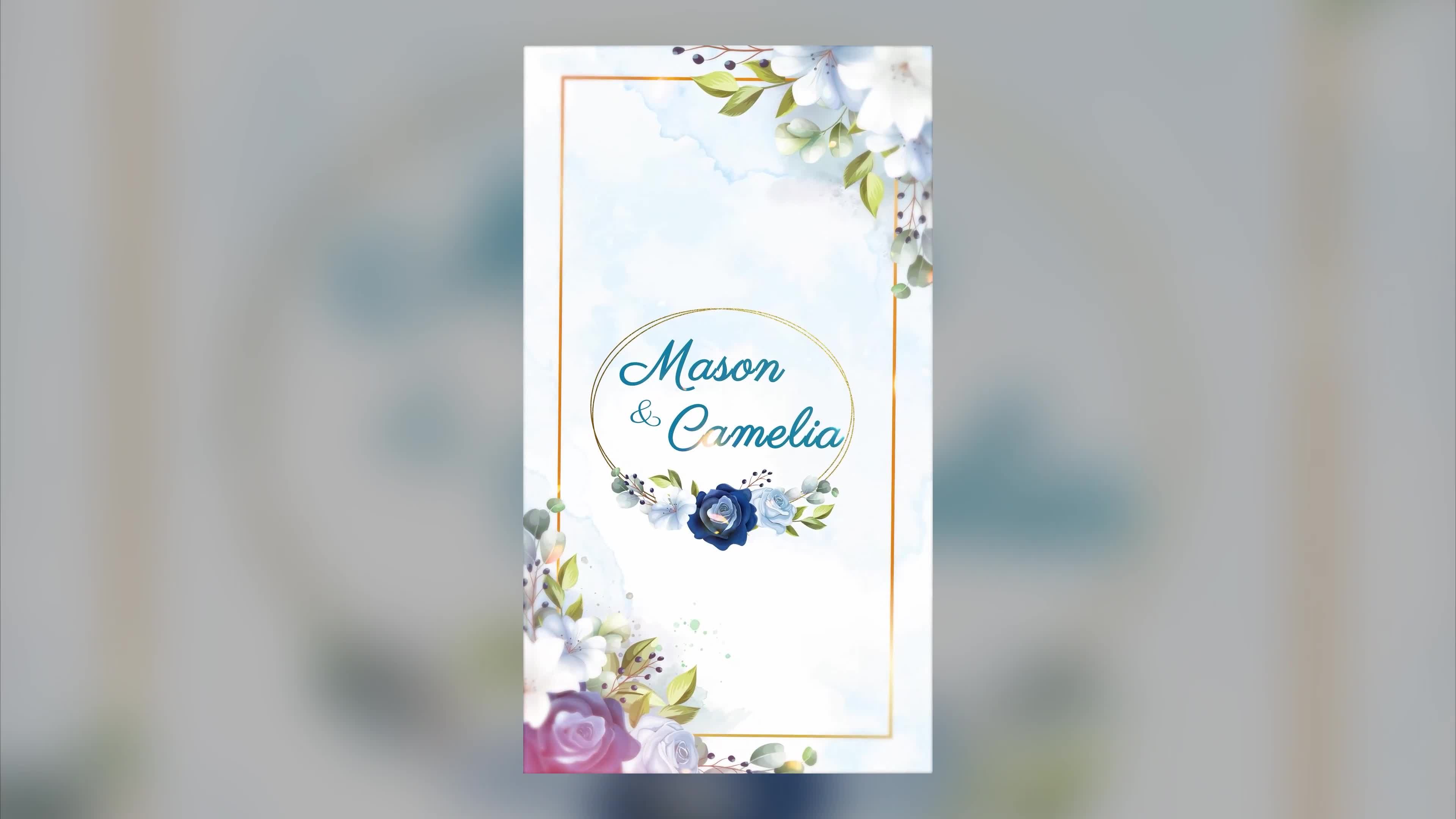 Watercolor and Floral Wedding Invitation Videohive 36778280 After Effects Image 7